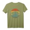 Handpan Hang Drum Musik Yoga Relax Sunset Retro T-Shirt – Perfektes Geschenk für Musiker, Yogis und Entspannungsliebhaber