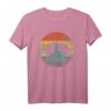 Handpan Hang Drum Musik Yoga Relax Sunset Retro T-Shirt – Perfektes Geschenk für Musiker, Yogis und Entspannungsliebhaber