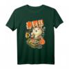 Kawaii Anime T-Shirt mit Katzen- und Sushi-Motiv - Japanisches Streetwear-Design für Anime- und Manga-Fans