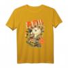 Kawaii Anime T-Shirt mit Katzen- und Sushi-Motiv - Japanisches Streetwear-Design für Anime- und Manga-Fans