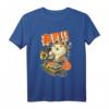 Kawaii Anime T-Shirt mit Katzen- und Sushi-Motiv - Japanisches Streetwear-Design für Anime- und Manga-Fans