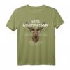 Mei Lederhosn trogt no da Hirsch - Lustiges Trachten T-Shirt für Oktoberfest, Jäger & Festbesucher, Geschenkidee für Männer & Kinder