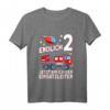 Kinder T-Shirt 'Endlich 2 Jetzt bin ich Einsatzleiter' – Lustiges Feuerwehr Auto Design für Jungen & Mädchen zum 2. Geburtstag
