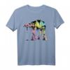 Star Wars AT-AT Walker Dripping Paint T-Shirt - Pastel Rainbow Design für Fans, Männer, Frauen, Jungs & Mädchen