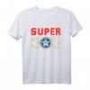 Herren Super Dad T-Shirt – Superhelden Motiv für den Papa zum Geburtstag & Vatertag, mit Stern Schild Design