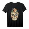 Gothic Fairycore T-Shirt mit Schädel, Pilz, Blumen & Mondphasen – Ästhetisches Grunge Shirt für Damen & Herren