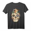 Gothic Fairycore T-Shirt mit Schädel, Pilz, Blumen & Mondphasen – Ästhetisches Grunge Shirt für Damen & Herren