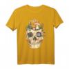 Gothic Fairycore T-Shirt mit Schädel, Pilz, Blumen & Mondphasen – Ästhetisches Grunge Shirt für Damen & Herren