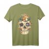Gothic Fairycore T-Shirt mit Schädel, Pilz, Blumen & Mondphasen – Ästhetisches Grunge Shirt für Damen & Herren