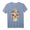Gothic Fairycore T-Shirt mit Schädel, Pilz, Blumen & Mondphasen – Ästhetisches Grunge Shirt für Damen & Herren