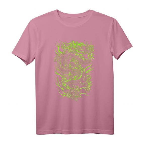 Japanese Green Dragon T-Shirt - Asiatisches Streetwear mit Drachenmotiv für Teenager, E-Boys & E-Girls, Skater & Emo Mode Japanese Green Dragon T-Shirt - Asiatisches Streetwear mit Drachenmotiv für Teenager, E-Boys & E-Girls, Skater & Emo Mode