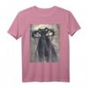 Fairy Grunge Fairycore Skelett Dark Art T-Shirt mit Teufel & Dämonen-Motiv – Gothic, Metal & Okkulte Streetwear für Konzerte und dunkle Events