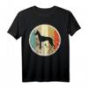 Retro Vintage Grunge Style Podenco Hunde T-Shirt – Klassisch geschnitten, doppelt genähter Saum, ideal für Hundeliebhaber und Modefans