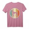 Retro Vintage Grunge Style Podenco Hunde T-Shirt – Klassisch geschnitten, doppelt genähter Saum, ideal für Hundeliebhaber und Modefans
