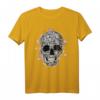 Horror Totenkopf Wasserfarbe T-Shirt - Grunge Skull Deko für Biker, Gothic & Metal Fans, Perfektes Geschenk für Geburtstage, Weihnachten & Halloween