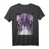 Weibliches Skelett Schädel Schmetterling T-Shirt im Y2K Soft Grunge Stil - Klassisch geschnitten, doppelt genäht