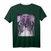 Weibliches Skelett Schädel Schmetterling T-Shirt im Y2K Soft Grunge Stil - Klassisch geschnitten, doppelt genäht