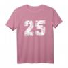 Baseball-Trikot Nr. 25 Grunge Lucky Number T-Shirt – Perfekt für Sportler, Fans & Geburtstagsgeschenke für Männer, Frauen, Jungen & Mädchen