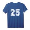 Baseball-Trikot Nr. 25 Grunge Lucky Number T-Shirt – Perfekt für Sportler, Fans & Geburtstagsgeschenke für Männer, Frauen, Jungen & Mädchen