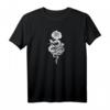 Okkult Rose Snake Gothic Occult Grunge T-Shirt – Einzigartiges Devil Mondphasen Design für Hexerei, Aesthetic & Retro Vintage Stil