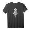 Okkult Rose Snake Gothic Occult Grunge T-Shirt – Einzigartiges Devil Mondphasen Design für Hexerei, Aesthetic & Retro Vintage Stil