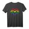 Polyamorie Retro Regenbogen Unendliches Herz Grunge Liebe T-Shirt – Unterstützung der LGBT-Community