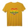 Polyamorie Retro Regenbogen Unendliches Herz Grunge Liebe T-Shirt – Unterstützung der LGBT-Community