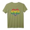 Polyamorie Retro Regenbogen Unendliches Herz Grunge Liebe T-Shirt – Unterstützung der LGBT-Community