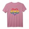 Polyamorie Retro Regenbogen Unendliches Herz Grunge Liebe T-Shirt – Unterstützung der LGBT-Community