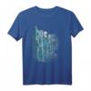 Klettern Boulderfelsen mit Climb Grunge hellblau T-Shirt - Stylisches Kletteroutfit für Boulder- und Felskletterer