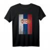 Retro Serbia Nation Flag T-Shirt - Vintage Grunge Design, Perfekt als Geschenk für Serben, Europafans & bei besonderen Anlässen