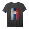 Retro Serbia Nation Flag T-Shirt - Vintage Grunge Design, Perfekt als Geschenk für Serben, Europafans & bei besonderen Anlässen