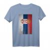 Retro Serbia Nation Flag T-Shirt - Vintage Grunge Design, Perfekt als Geschenk für Serben, Europafans & bei besonderen Anlässen
