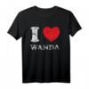 Used-Look Grunge Worn Out Style I Love Wanda T-Shirt – Trendiges Paar- und Freundschaftsdesign für stylische Looks