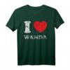 Used-Look Grunge Worn Out Style I Love Wanda T-Shirt – Trendiges Paar- und Freundschaftsdesign für stylische Looks