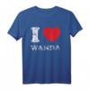 Used-Look Grunge Worn Out Style I Love Wanda T-Shirt – Trendiges Paar- und Freundschaftsdesign für stylische Looks
