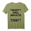 Funny County Gefangenen-Kostüm für Halloween - Komfortables Gefängnis-T-Shirt Kostüm für Partys und Fasching