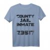 Funny County Gefangenen-Kostüm für Halloween - Komfortables Gefängnis-T-Shirt Kostüm für Partys und Fasching