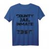 Funny County Gefangenen-Kostüm für Halloween - Komfortables Gefängnis-T-Shirt Kostüm für Partys und Fasching