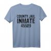 Halloween County Jail Inmate Kostüm T-Shirt - Lustiges Last-Minute Gefängniskostüm für Familie und Freunde