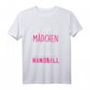 HapDuck Handball T-Shirt für Mädchen - Echte Mädchen spielen Handball Design & Spruch für junge Handballerinnen