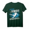 Echte Jungs Spielen Handball T-Shirt - Lustiges Retro Motiv für Handballfans, Spieler, Trainer und Hobbyhandballer als Geschenkidee