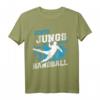 Echte Jungs Spielen Handball T-Shirt - Lustiges Retro Motiv für Handballfans, Spieler, Trainer und Hobbyhandballer als Geschenkidee