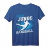 Echte Jungs Spielen Handball T-Shirt - Lustiges Retro Motiv für Handballfans, Spieler, Trainer und Hobbyhandballer als Geschenkidee