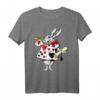 Alice im Wunderland Rabbit Ostern T-Shirt mit Hase spielt Musik – Perfektes Geschenk für Kinder, Hasen- und Kaninchenliebhaber zu Ostern & Geburtstagen