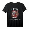 Heavy Metal Weihnachten Weihnachtsmann Rock Musik T-Shirt – Festliche Rock- und Metal-Designs für Metal- und Rockfans