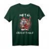 Heavy Metal Weihnachten Weihnachtsmann Rock Musik T-Shirt – Festliche Rock- und Metal-Designs für Metal- und Rockfans