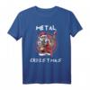Heavy Metal Weihnachten Weihnachtsmann Rock Musik T-Shirt – Festliche Rock- und Metal-Designs für Metal- und Rockfans