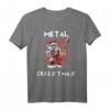 Heavy Metal Weihnachten Weihnachtsmann Rock Musik T-Shirt – Festliche Rock- und Metal-Designs für Metal- und Rockfans