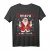 Heavy Metal Christmas Sleigher Hail Santa Claus Rock Musik T-Shirt – Perfekt für Weihnachtsfans, Musiker & Ugly Christmas Sweater Partys
